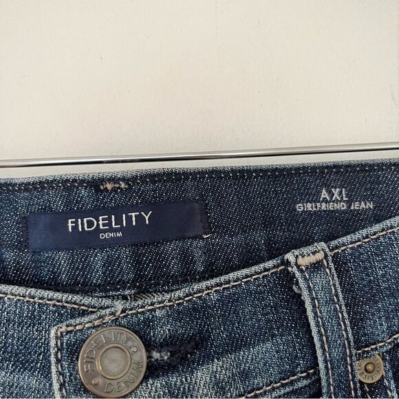 AXL Fidelity Denim Exile Vintage Girlfriend Slouchy Mid Rise Jeans - Picture 10 of 13